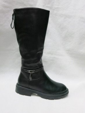 Kozaki damskie ocieplane na płaskim (36-41) X-78223-23B BLACK