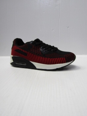 Buty sportowe damskie na płaskim (36-41) D6W-52 BLACK/RED
