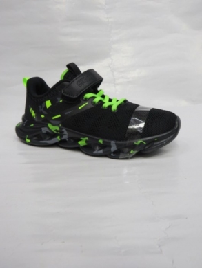 Buty sportowe chłopięce (32-37) EC218 BLACK/GREEN