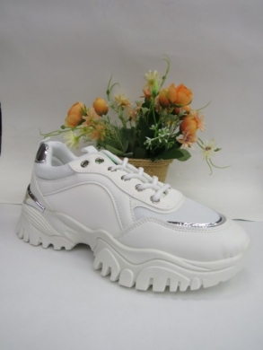 Buty sportowe damskie na płaskim (36-41) GA-15 WHITE