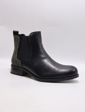 Botki damskie ocieplane na płaskim (36-41) M679 BLACK