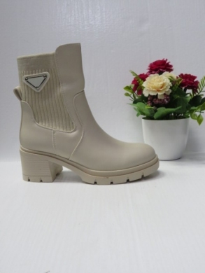 Botki damskie na obcasie (36-41) 8209 BEIGE