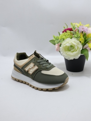 Buty sportowe damskie na płaskim (36-41) 9001 GREEN