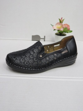 Półbuty damskie na koturnie (36-41) 0639 BLACK