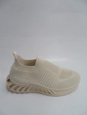 Buty sportowe damskie na płaskim (36-41) 2155-5 BEIGE
