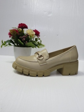Mokasyny damskie na koturnie (36-41) 68218 BEIGE