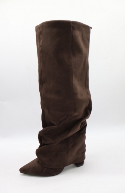 Kozaki damskie na obcasie (36-41) 2901A BROWN