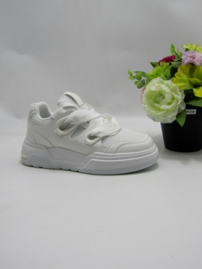 Buty sportowe damskie na płaskim (36-41) 7591 WHITE