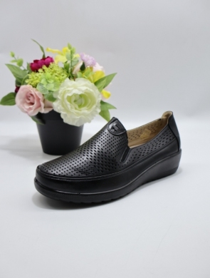 Półbuty damskie na koturnie (36-41) 8604-1 BLACK