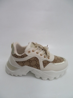 Sneakersy damskie niskie (36-41) S072 BEIGE