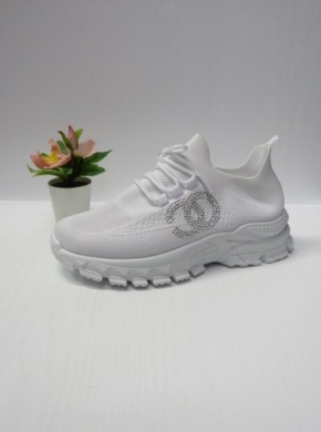 Buty sportowe damskie na płaskim (36-41) W213-1 WHITE