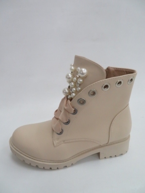 Botki damskie jesienne na płaskim (36-41) C7221 BEIGE