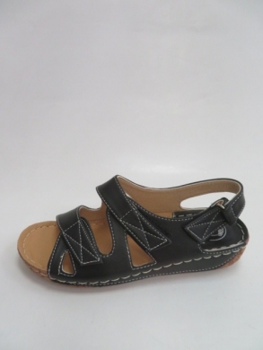 Sandały damskie na koturnie (36-41) 13083 BLACK