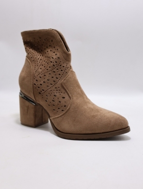 Botki damskie na obcasie (36-41) H252 COFFE