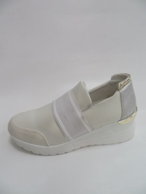 Buty sportowe damskie na koturnie (36-41) 2902 WHITE