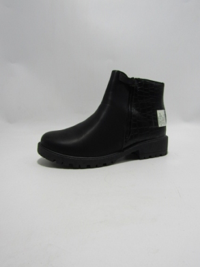 Botki damskie ocieplane na płaskim (36-41) XCHE-28 BLACK
