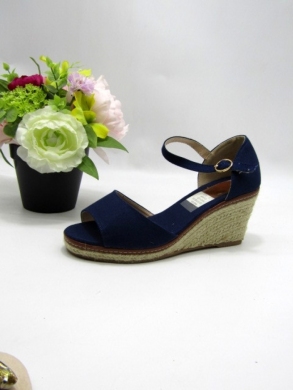Sandały damskie na koturnie (36-41) LE-557 BLUE