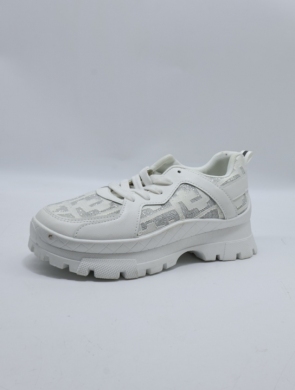 Buty sportowe damskie na płaskim (36-41) VL172 WHITE