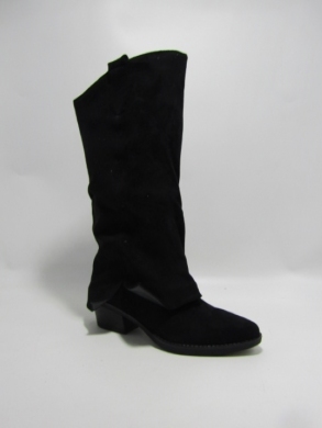 Kozaki damskie ocieplane na obcasie (36-41) 68225 BLACK
