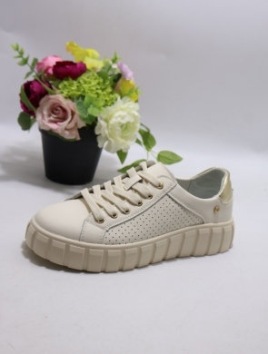 Buty sportowe damskie na płaskim (37-41) TH007 SKO BEIGE
