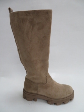Kozaki damskie jesienne na płaskim (36-41) DE1052S KHAKI