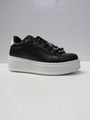 Buty sportowe damskie na koturnie (36-41) 1711 BLACK