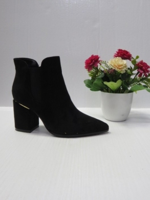 Botki damskie ocieplane na obcasie (36-41) 5628 BLACK