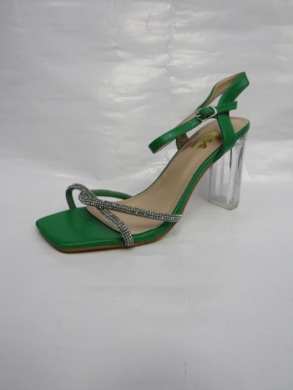 Sandały damskie na obcasie (36-41) QL-276 GREEN