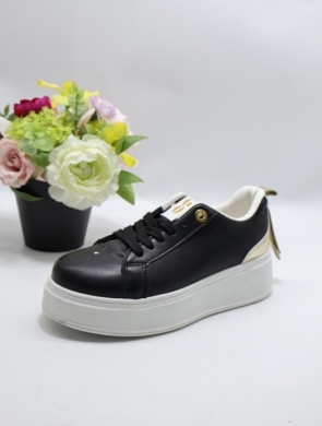 Buty sportowe damskie na płaskim (36-41) 8-71 BLACK
