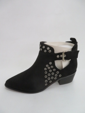 Botki damskie jesienne na obcasie (36-41) B-534 BLACK