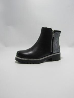 Botki damskie ocieplane na płaskim (36-41) AXHX-73 BLACK