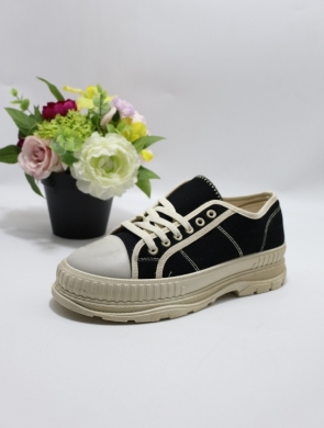 Trampki damskie na płaskim (36-41) N7775 BLACK