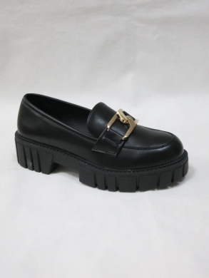 Mokasyny damskie na płaskim (36-41) UK129 BLACK