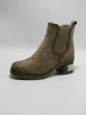 Botki damskie ocieplane na obcasie (36-41) SA3107-12 KHAKI