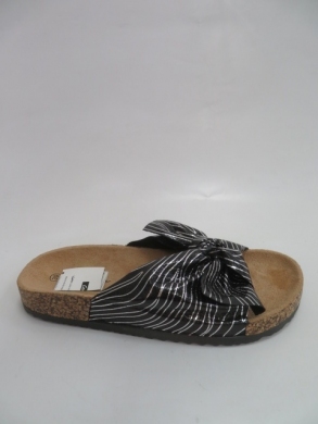 Klapki damskie na płaskim (36-41) FRS-53 BLACK