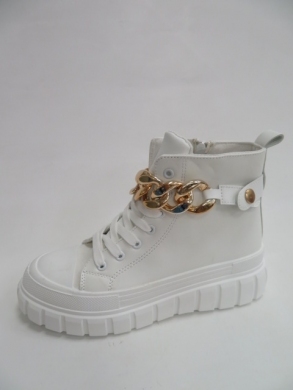 Trampki damskie na koturnie (36-41) 533 WHITE