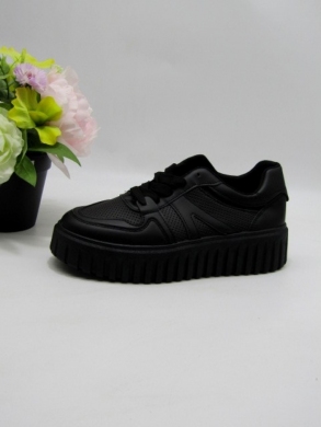 Buty sportowe damskie na płaskim (36-41) XLL-23163 BLACK