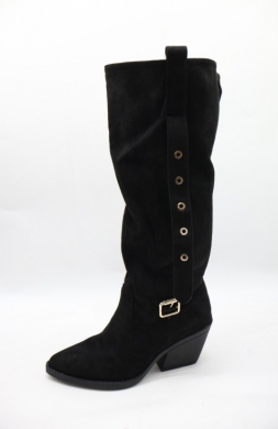 Kozaki damskie na obcasie (36-41) CLS-626 BLACK