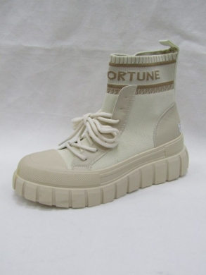 Botki damskie na płaskim (36-41) F1014 BEIGE