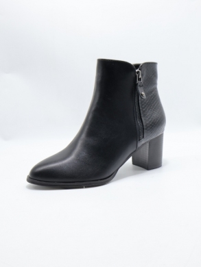 Botki damskie ocieplane na obcasie (36-41) C830 BLACK
