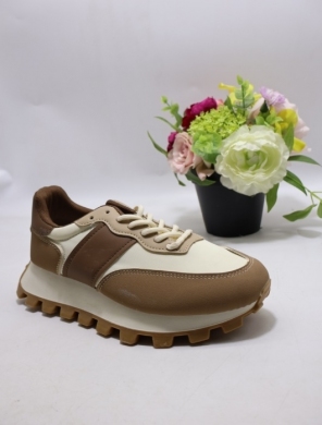 Buty sportowe damskie na płaskim (36-41) XBC25611 BEIGE