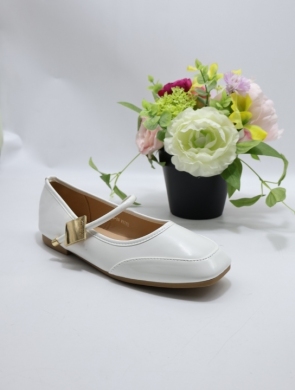 Polbuty damskie na płaskim (36-41) Q-26 WHITE