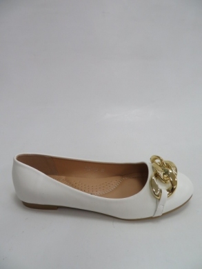 Baleriny damskie na płaskim (36-41) JSZ-150 WHITE