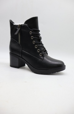 Botki damskie ocieplane na obcasie (36-41) BA-623 BLACK