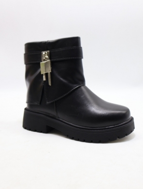 Botki dziewczęce ocieplane (25-30) 9908B BLACK