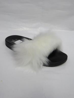 Klapki damskie z futerkiem (36-41) Z600 WHITE