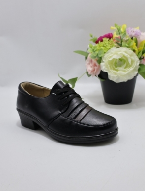 Półbuty damskie na obcasie (36-42) K183-3 BLACK
