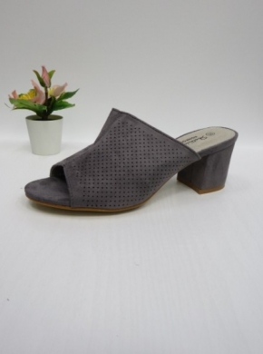 Klapki damskie na obcasie (36-40) 0650 GREY