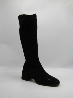 Kozaki damskie na obcasie (36-41) LQ66 BLACK