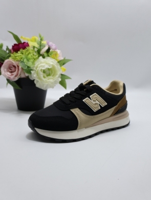 Buty sportowe damskie na płaskim (36-41) 24069 BLACK